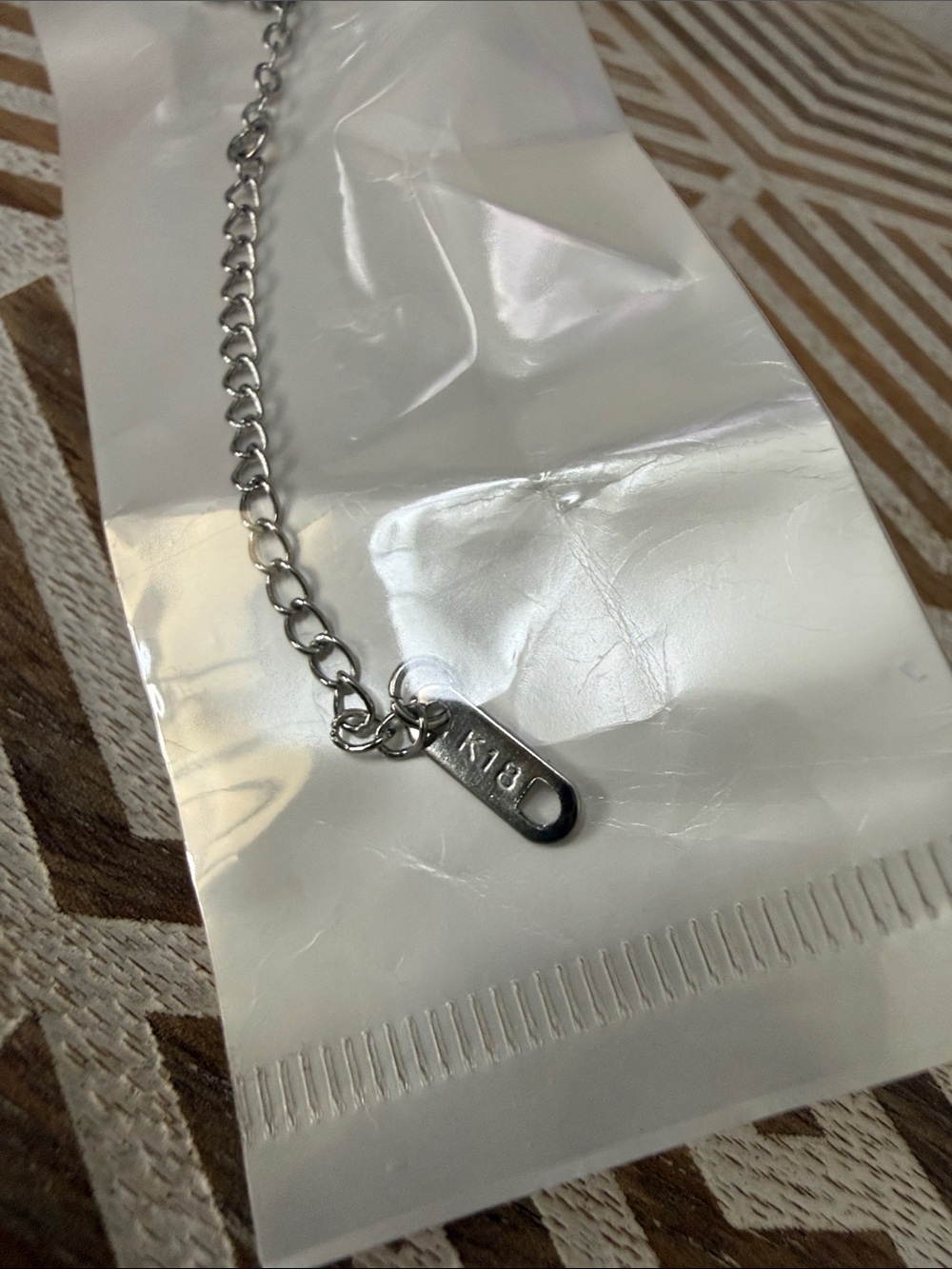 Stainless Steel White Flower Charm Bracelet - Picture 5 of 6